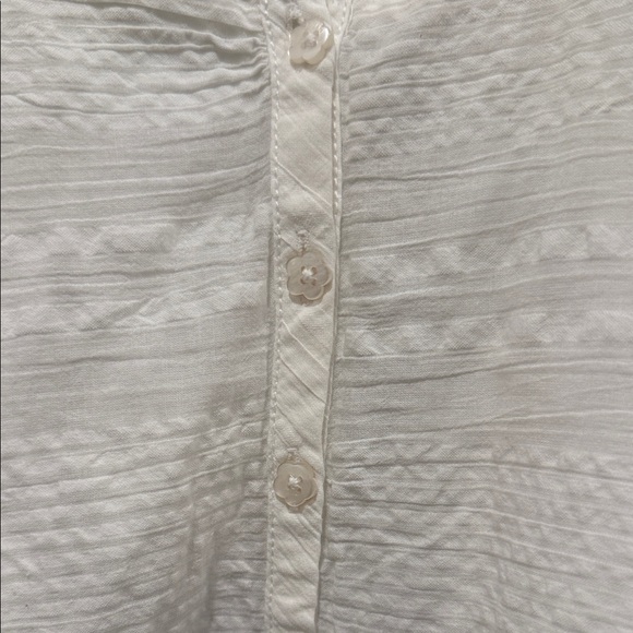 White Ruffled Women's Top - Picture 4 of 4